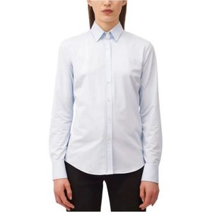 Xacus, Blouses & Shirts, Dames, Blauw, XS, Heldere Blauwe Stretch Overhemd
