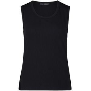 Betty Barclay, Tops, Dames, Zwart, 2Xl, Leer, Geribbelde tanktop voor de zomer