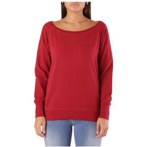 Met, Sweatshirts & Hoodies, Dames, Rood, M, Katoen, Rode Sweatshirt voor Vrouwen