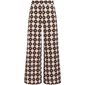 Maliparmi, Broeken, Dames, Beige, M, Polyester, Macro Maze Broek