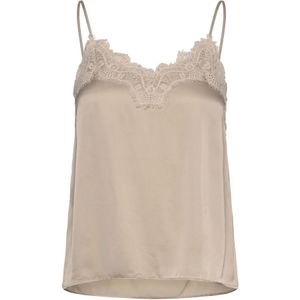 Rosemunde, Tops, Dames, Beige, 2Xl, Katoen, Vrouwelijke Kant Top Silver Lining