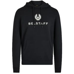 Belstaff, Sweatshirts & Hoodies, Heren, Zwart, S, Katoen, Color Block Signature Hoodie