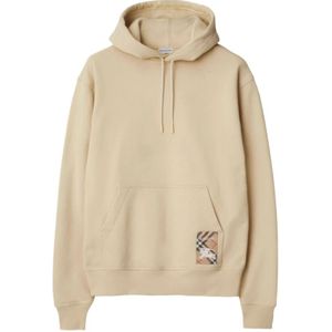 Burberry, Sweatshirts & Hoodies, Heren, Beige, S, Hoodie
