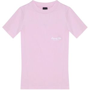 Balenciaga, Tops, Dames, Roze, L, Korte mouwen ronde hals T-shirt