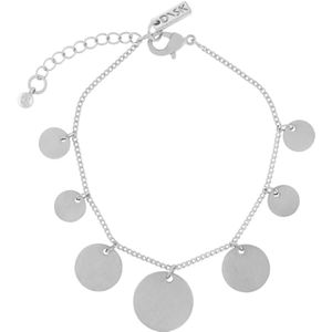 Dansk Copenhagen, Accessoires, Dames, Grijs, ONE Size, Minimalistische Multi Dot Zilveren Armband