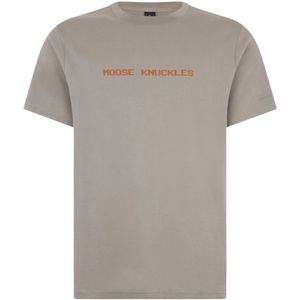 Moose Knuckles, Tops, Heren, Grijs, XL, Milton Tee Dusk