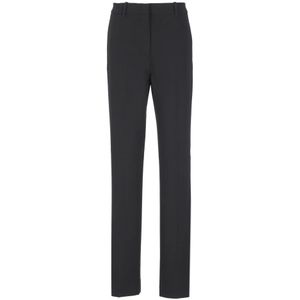Golden Goose, Broeken, Dames, Zwart, XS, Zwarte Viscose Broek met Sterdetail