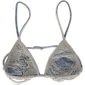 Retrofête, Badkleding, Dames, Grijs, M, Stijlvolle Hyde Bra voor vrouwen