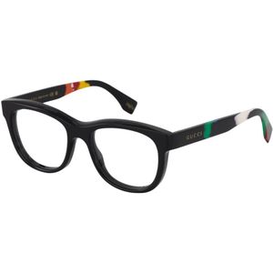 Gucci, Accessoires, unisex, Bruin, M, Vierkante optische bril in zwart
