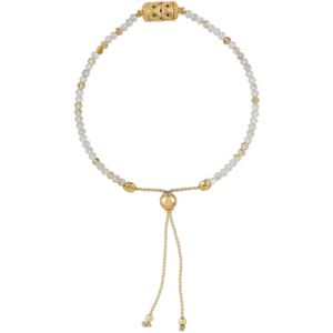 Dorothée Sausset, Accessoires, Dames, Geel, ONE Size, Verstelbare armband met Mia-stenen