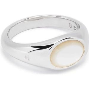 Tom Wood, Accessoires, Heren, Grijs, 56 MM, Zilverkleurige Parel Detail Instapmodel Sieraden