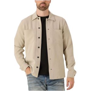 Matinique, Jassen, Heren, Beige, L, Taupe Overshirt Mapelton N