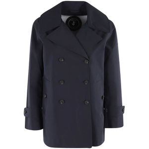 Save The Duck, Mantels, Dames, Beige, S, Beige Trenchcoat met knopen