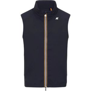 K-Way, Jassen, Heren, Blauw, XL, Nylon, Stretch Nylon Jersey Blauw Diepte