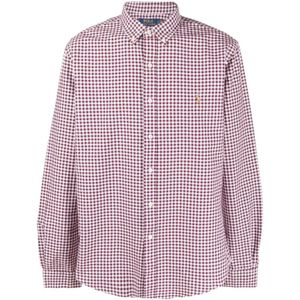 Polo Ralph Lauren, Overhemden, Heren, Paars, XL, Katoen, Paars Shirt