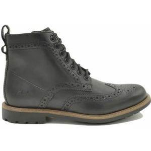 Clarks, Schoenen, Heren, Zwart, 43 EU, Leer, Westcombe Limit Veterboot