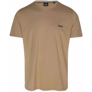 Hugo Boss, Tops, Heren, Beige, L, Katoen, Heren Mix&Match Ronde Hals T-Shirt