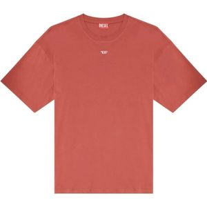 Diesel, Tops, Heren, Rood, M, Grafisch T-shirt T-Boxt-D