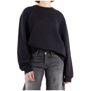 Acne Studios, Sweatshirts & Hoodies, Dames, Zwart, S, Katoen, Zwart Katoenen Jumpsuit