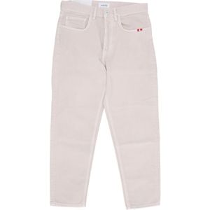 Amish, Jeans, Heren, Beige, W28, Katoen, Slim Fit Ecru Jeans