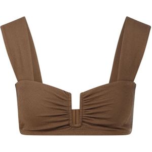 By Malene Birger, Tops, Dames, Bruin, XS, Geroosterde Kokosnoot Top