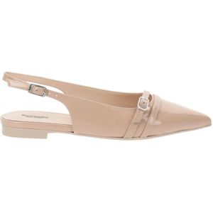Nerogiardini, Schoenen, Dames, Roze, 36 EU, Leer, Leren Zomer Sandalen Stijlvol en
