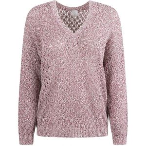 Eleventy, Truien, Dames, Roze, M, Katoen, Roze Trui Katoen Polyamide Polyester