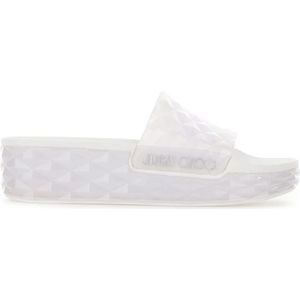 Jimmy Choo, Schoenen, Dames, Wit, 36 EU, Comfortabele pantoffels voor dagelijks gebruik