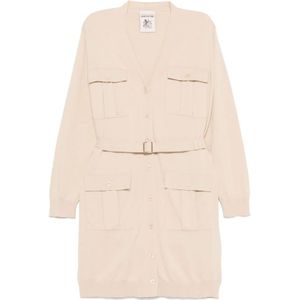 Semicouture, Truien, Dames, Beige, M, Stijlvolle Sweaters Collectie