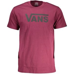 Vans, Tops, Heren, Paars, M, Katoen, Paars Klassiek Ronde Hals T-Shirt