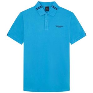 Hackett, Tops, Heren, Blauw, S, Katoen, Aston Martin Tipped Polo