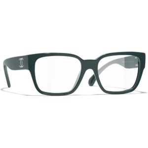 Chanel, Accessoires, Dames, Groen, 52 MM, Ch 3475 1459 Optical Frame