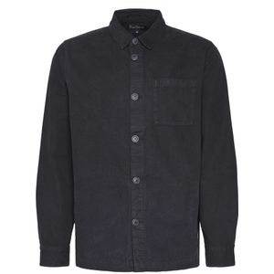 Barbour, Overhemden, Heren, Zwart, L, Katoen, Katoenen Shirt met Lange Mouwen