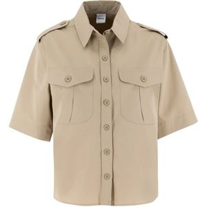 Aspesi, Blouses & Shirts, Dames, Beige, S, Katoen, Shirts