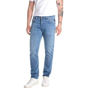 Replay, Jeans, Heren, Blauw, W34, Denim, Slim Super Soft Indigo Jeans