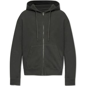 Zadig & Voltaire, Sweatshirts & Hoodies, Heren, Grijs, S, Katoen, Sacha Hoodie