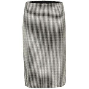 Part Two, Rokken, Dames, Groen, XL, Zwarte Ruit Rok Klassieke Stijl