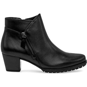 Gabor, Schoenen, Dames, Zwart, 39 EU, Leer, Zwarte Gladleren Enkellaarsjes