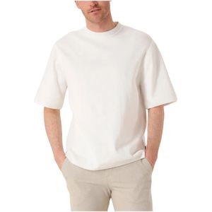 Saint Steve, Tops, Heren, Wit, S, Witte Tjeerd Polo Shirt Stijlvol
