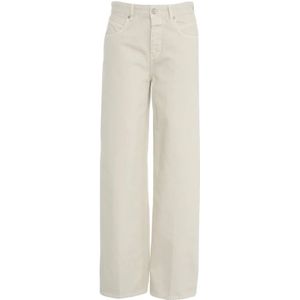 Closed, Jeans, Dames, Beige, W28, Wide Leg Jeans Nikka