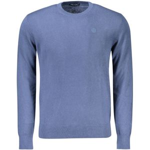 North Sails, Truien, Heren, Blauw, XL, Blauwe Trui met Lange Mouwen en Logo