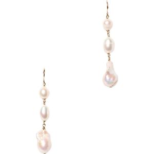 Jil Sander, Accessoires, Dames, Geel, ONE Size, Gouden Parel Oorbellen