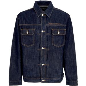 Billionaire Boys Club, Jassen, Heren, Blauw, L, Denim, Jas jeans heren script Denim Jacket Indigo