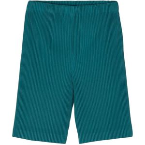Issey Miyake, Korte broeken, Dames, Groen, L, Stijlvolle broeken voor mannen en vrouwen