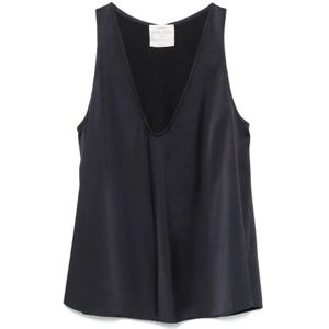 Forte Forte, Tops, Dames, Zwart, L, Zijden Top en Rok Set