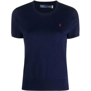 Polo Ralph Lauren, Tops, Dames, Blauw, L, Katoen, Casual Sweatshirt