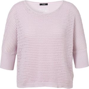 Frapp, Truien, Dames, Roze, 5Xl, Batwing Ronde Hals Pullover Top