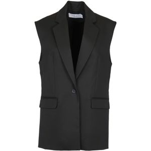 Iro, Jassen, Dames, Zwart, XS, Zwart Jasje Vest