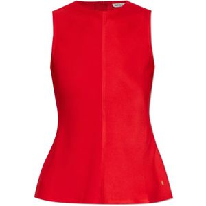 Ami Paris, Tops, Dames, Rood, XS, Top zonder mouwen