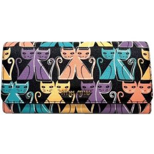 Miu Miu Pre-owned, Pre-owned, Dames, Veelkleurig, ONE Size, Leer, Tweedehands leren portemonnees